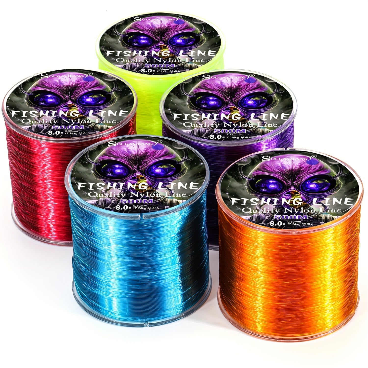 Sougayilang 500m/547yds Fishing Line, Wear-resistant Nylon Line, Fishing Accessories - The Superior Findings Depot