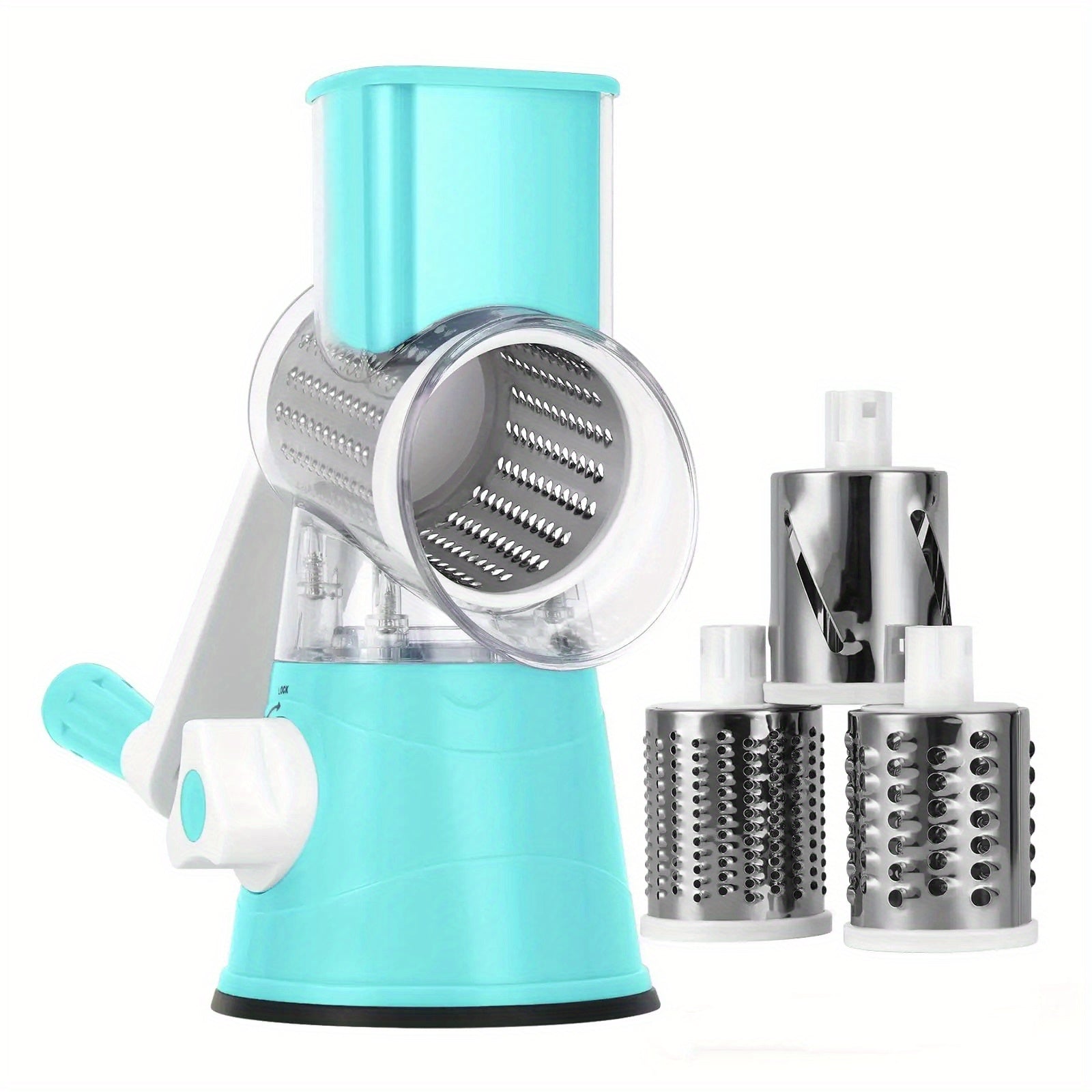 I-Professional Tabletop Rotary Cheese Grater - Ama-Blade Amathathu Angashintshaniswayo