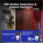 JOOAN Outdoor Solar Wireless Security Camera with 2G/3G/4G, Full HD Night Vision, Motion Tracking Alert, IPX6, Battery, 1296p Resolution, 2-Way Audio, Solar Charging, For Villa, Farm, Farm Surveillance, Modern Surveillance, D - The Superior Findings Depot