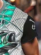 Ihembe Lenhlanzi Labesilisa Eliprintiwe Nge-3D | Lifanele Imisebenzi Yangaphandle Yasehlobo, Ukudoba, Nokugibela Ibhayisikili | Intamo Yabasebenzi, Ukulingana Okuvamile, Indwangu Elula Kancane