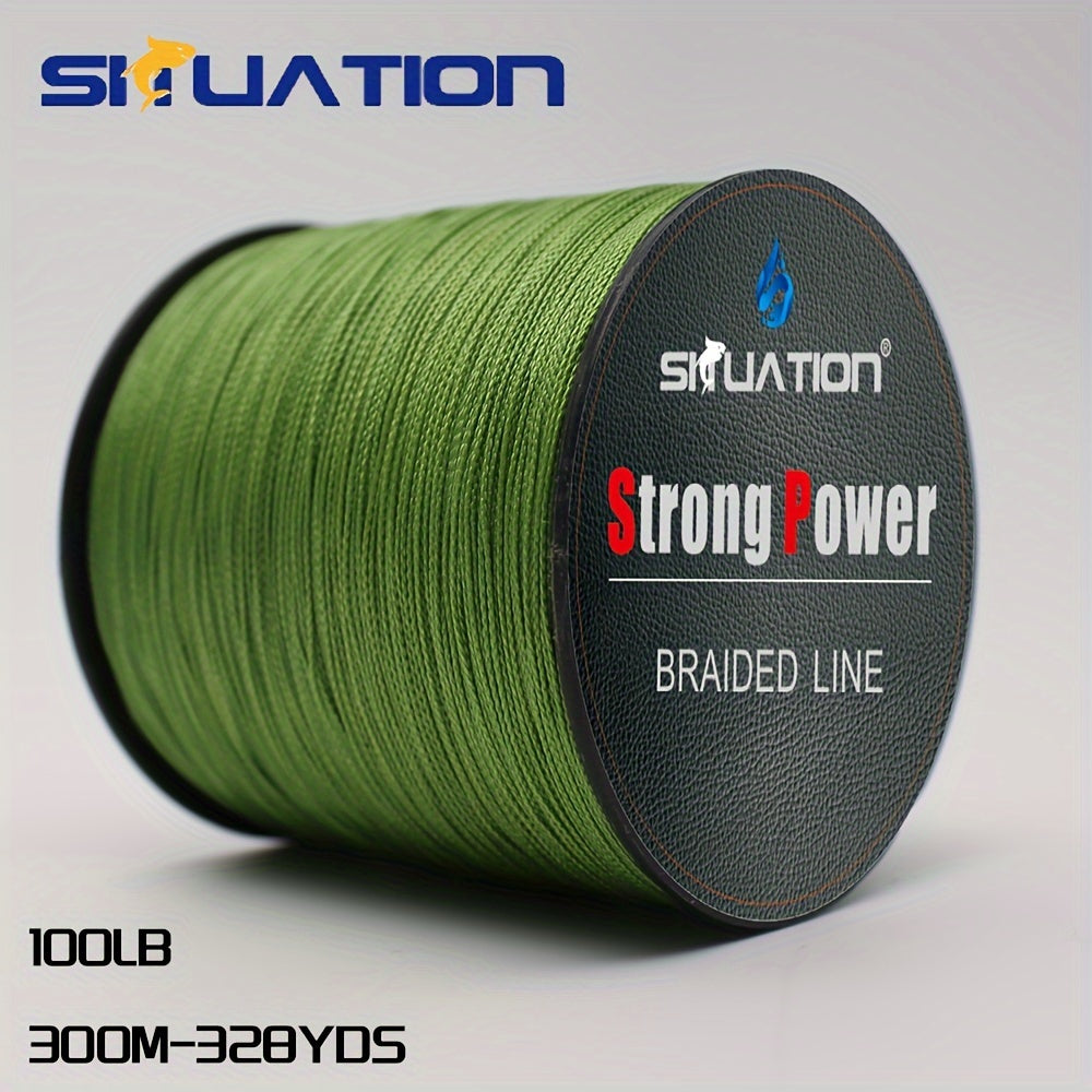 300/500M 4-Strand Multifilament PE Braided Fishing Line - Super Strong Anti-abrasion, Smooth Long Casting, 328/546YDS, 10/20/30/40/80LB (4.54/9.07/13.61/18.14/36.29KG) Pull, Durable and Reliable for Fishing Enthusiasts - The Superior Findings Depot