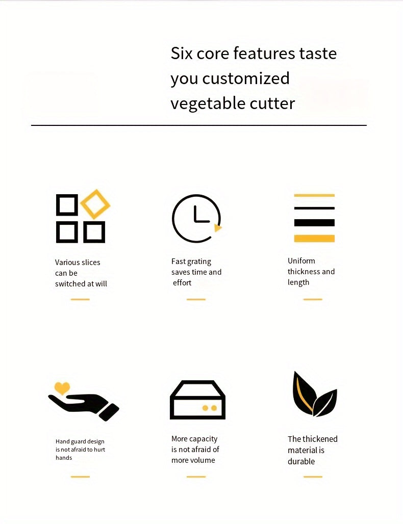 Vegetable Shredder Set - 6/16 Pieces Multifunctional Food Grater