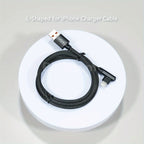 L-Shaped USB Cable for Fast Charging for Iphone Models 14, 13, 12, 11, X, 8, 7, 7 Plus, 6, 6S, And 5, As Well As for Ipad. - The Superior Findings Depot