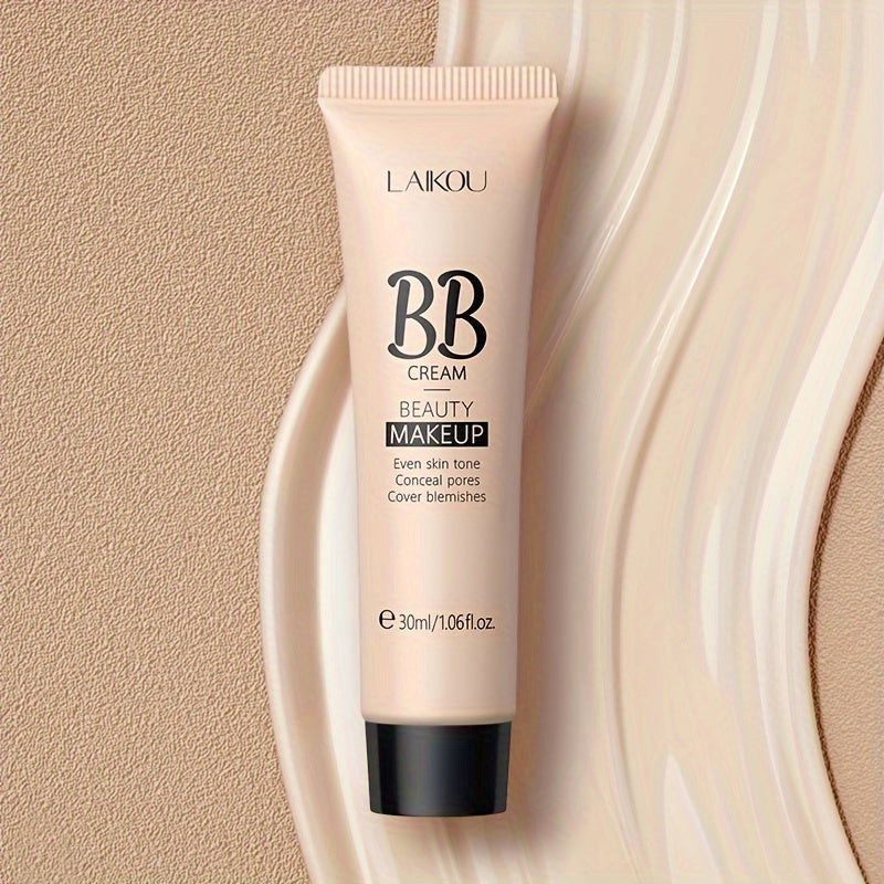 LAIKOU Waterproof BB Cream - Full Coverage Concealer with Deep Moisturizing & Oil Control, Cover Pores, Natural Finish, Long-Lasting Coverage, All-Day Wear, Suitable For All Light Types, Makeup Essentials, Sleek Tube Design - The Superior Findings Depot