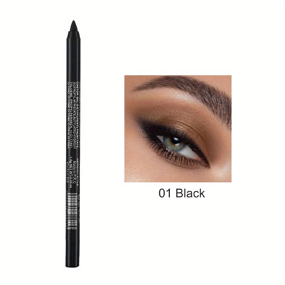 Versatile Eye Makeup Pen, Monochromatic Colored Eyeliner Pencil, Pearl GlitterEyeliner For Women, Creamy Eyeshadow Pencil, Waterproof, Professional Eye Liner/Shadow Makeup For Siren's Eye Look, Daily Makeup, Cosplay And Hallo - The Superior Findings Depot