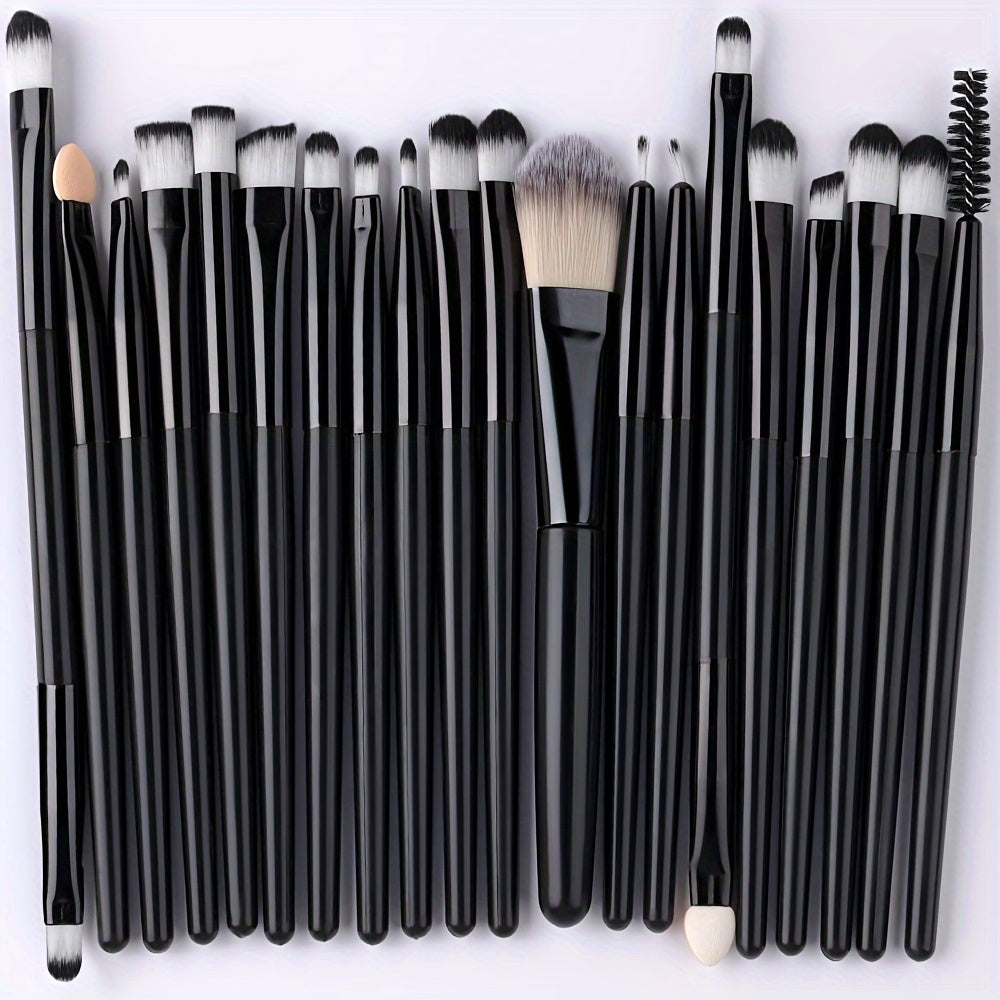 20/34pcs Makeup Brush Set and 8pcs Mini Makeup Brush Professional Soft Synthetic Powder Foundation Eyeshadow Makeup Brush Cosmetics Suitable for Beginners - The Superior Findings Depot
