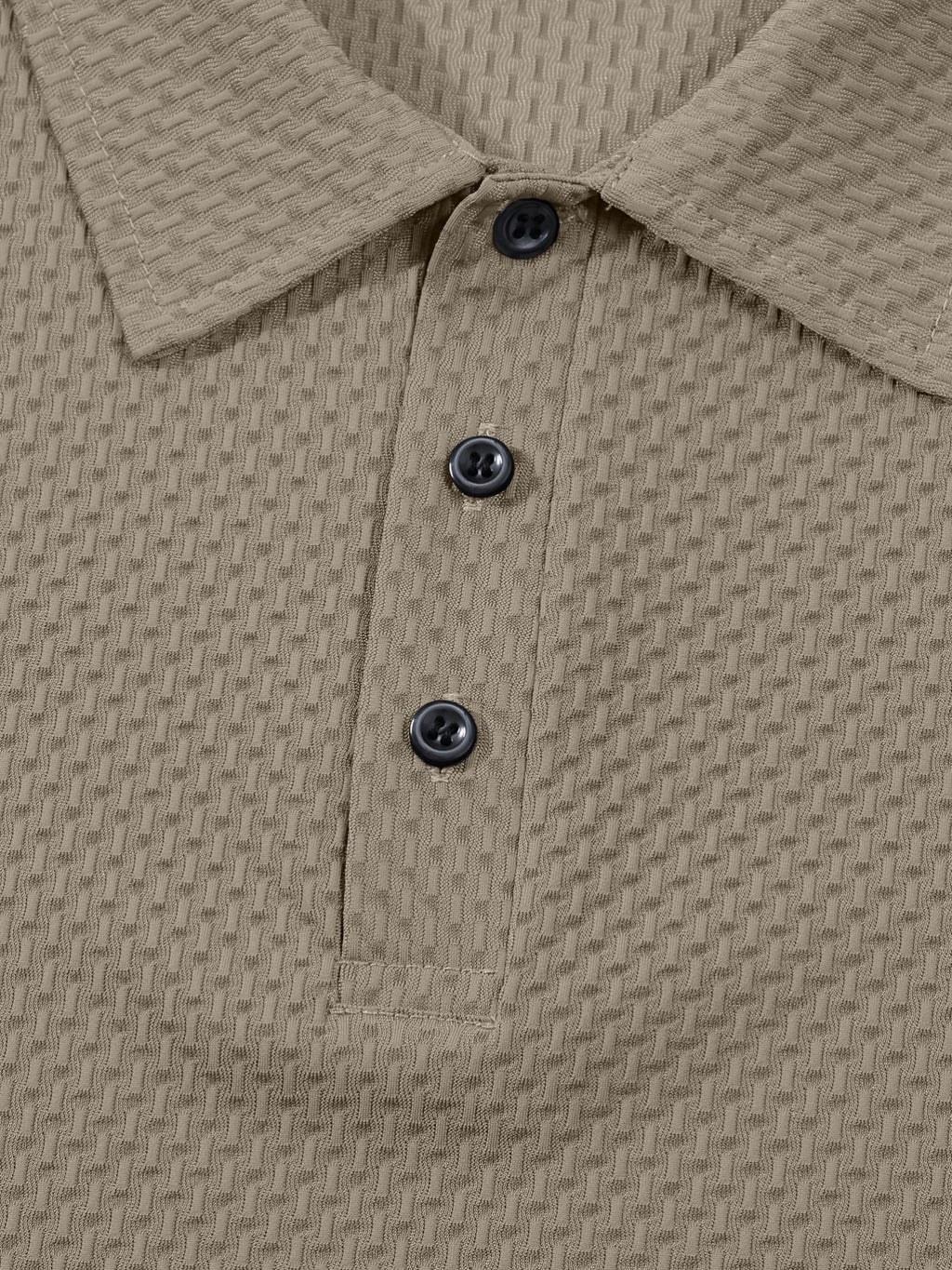 Men's Casual Golf Business Polo Shirt - Large Size Geometric Pattern