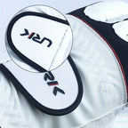 URK Men'S Breathable Mesh Anti-Slip Golf Glove - Left Hand, Comfortable Grip, White with Black Stitching, Perfect for the Course Experience, Golf Accessorie