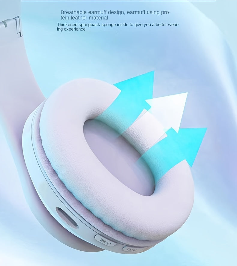 39 Luminous Wireless Headphones with Plug-in, Wired and Wireless Multifunctional Use - The Superior Findings Depot