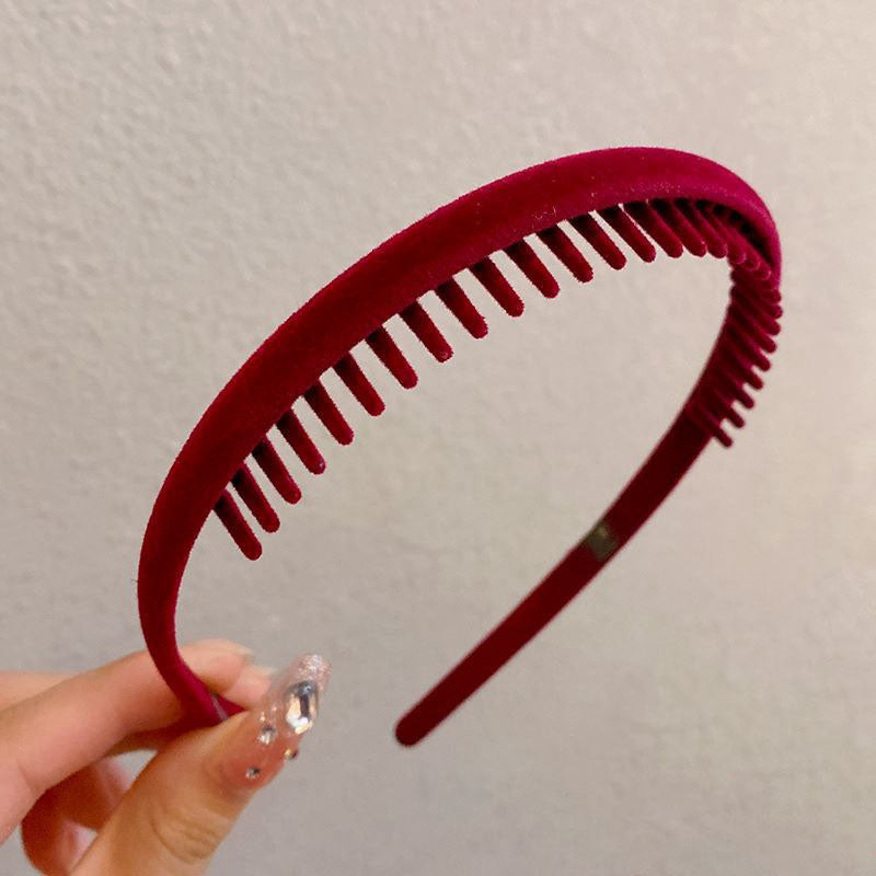 Hair Clip Frosted Color Headband Women's Non-slip Band Teeth Simple Pressure Headband Face Headband Hair Accessories - The Superior Findings Depot