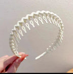 Hair Clip Frosted Color Headband Women's Non-slip Band Teeth Simple Pressure Headband Face Headband Hair Accessories - The Superior Findings Depot