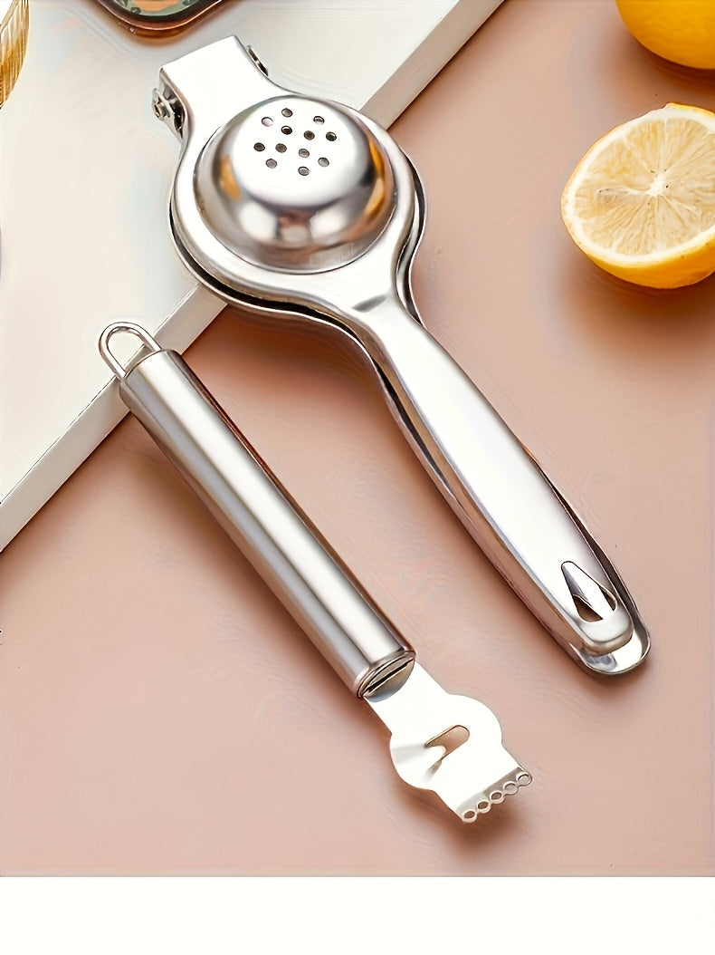 Customizable Engraved Stainless Steel Kitchen Tool Set - Lemon Zester & Juicer