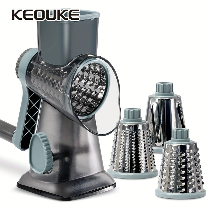 KEOUKE Multi-Functional Cheese & Vegetable Grater with Container