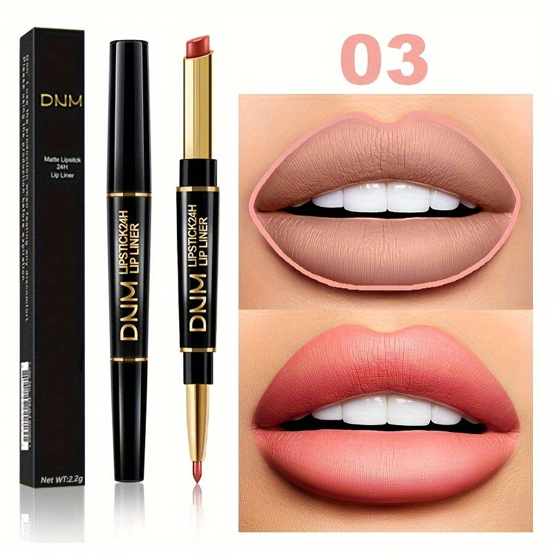 Double-ended Non-stick Cup Long Lasting Lipstick Lip Liner High Pigmented Waterproof Valentine's Day Gifts - The Superior Findings Depot