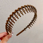 Hair Clip Frosted Color Headband Women's Non-slip Band Teeth Simple Pressure Headband Face Headband Hair Accessories - The Superior Findings Depot