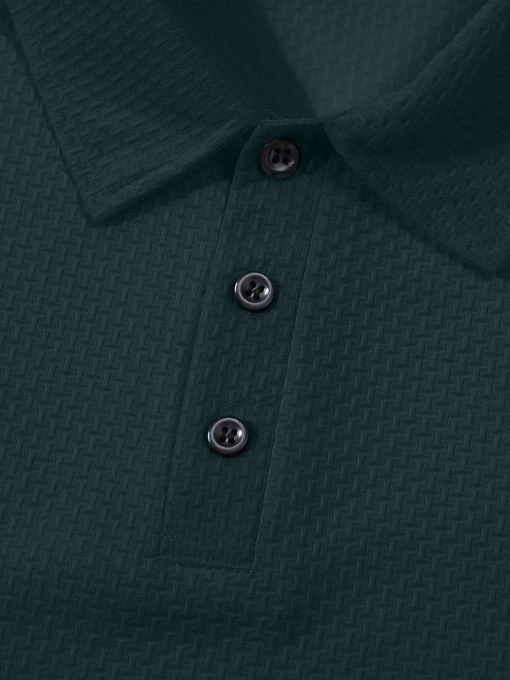 Men's Casual Golf Business Polo Shirt - Large Size Geometric Pattern