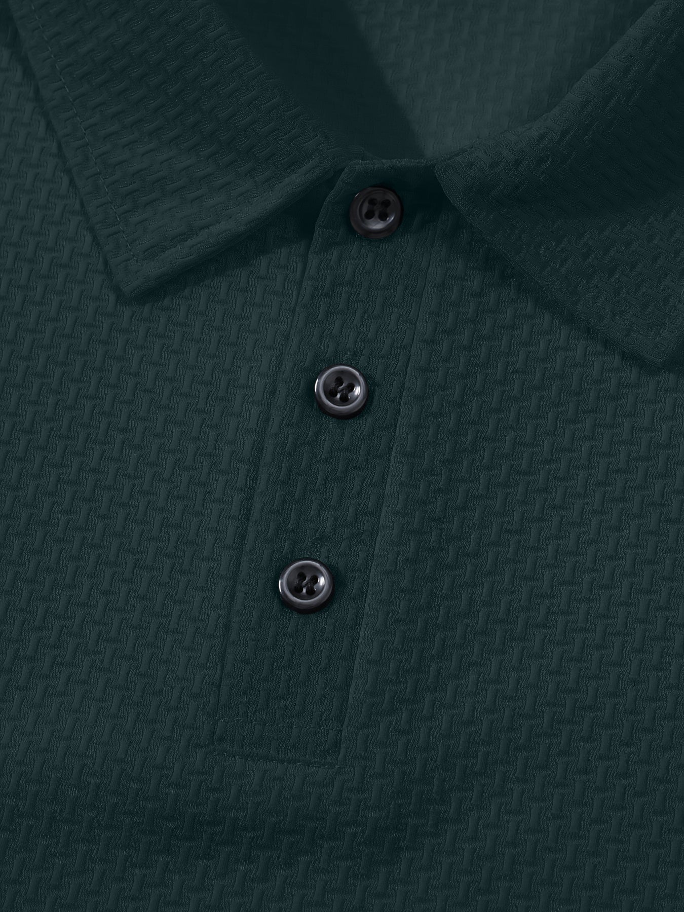 Men's Casual Golf Business Polo Shirt - Large Size Geometric Pattern