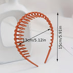 Hair Clip Frosted Color Headband Women's Non-slip Band Teeth Simple Pressure Headband Face Headband Hair Accessories - The Superior Findings Depot