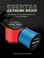 300/500M 4-Strand Multifilament PE Braided Fishing Line - Super Strong Anti-abrasion, Smooth Long Casting, 328/546YDS, 10/20/30/40/80LB (4.54/9.07/13.61/18.14/36.29KG) Pull, Durable and Reliable for Fishing Enthusiasts - The Superior Findings Depot
