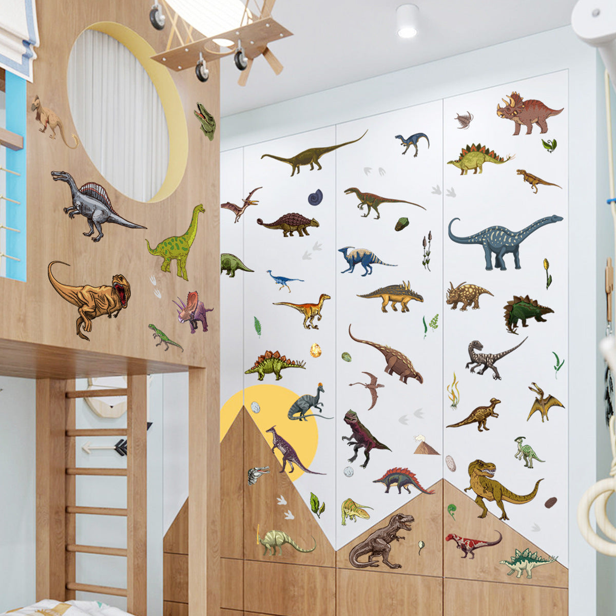 1 Set, Glow In The Dark, Dinosaur Wall Stickers, Removable Waterproof Stickers, Wall Decor For Living Room Bedroom, Home Decor - The Superior Findings Depot