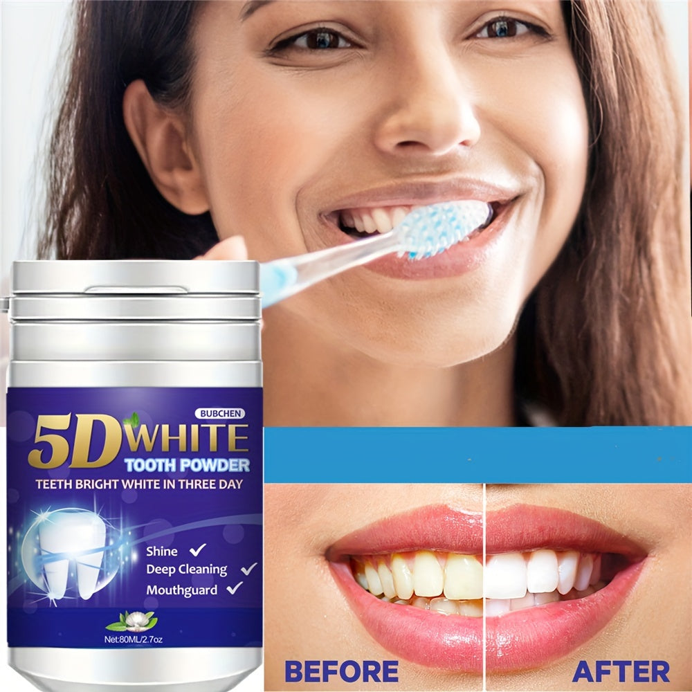 Fresh Mint Flavor Teeth Whitening Powder - Deep Cleaning & Shine