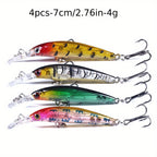56pcs Fishing Lures Kit Crankbait Tackle Minnow Popper Pencil Swimbaits Hook Freshwater Saltwater Hard Baits Set for pike carp bass fishing christmas gift for man - The Superior Findings Depot