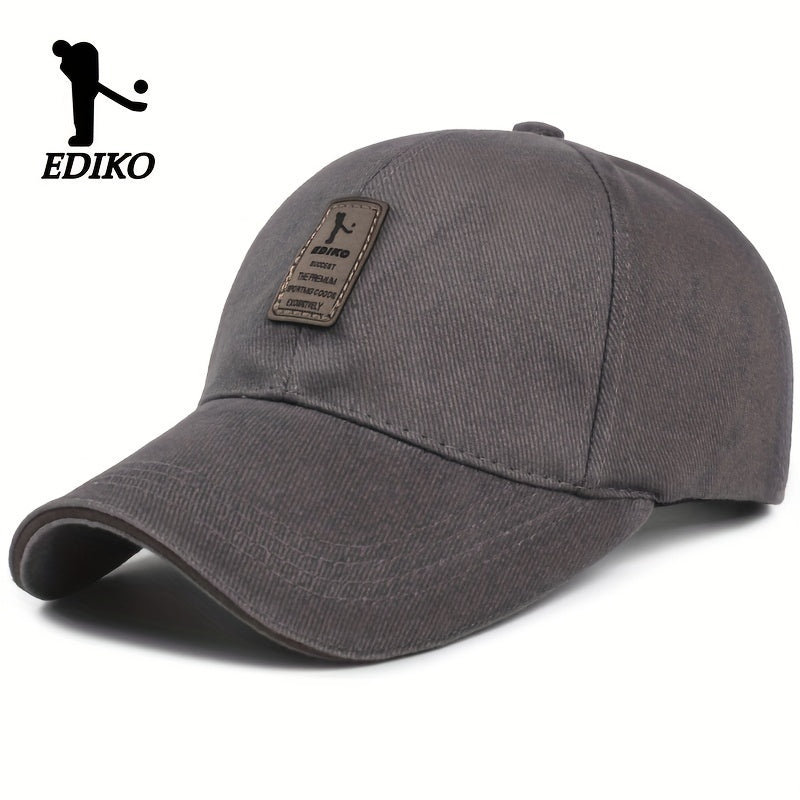 EDIKO Adjustable Trucker Cap - Black, Cotton, One Size Fits Most, Adjustable Snap Closure, Ideal for Golf, Outdoor, and Casual Wear, Outdoor Headwear | Adjustable Headgear | Cotton Headgear - The Superior Findings Depot