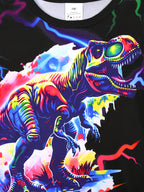 Hot-Selling ' And ' /Loungewear Sets, 3 Sets Randomly Selected. Stylish And Energetic Design, Suitable for All Seasons, Featuring Soccer Balls, Motorcycles, Planets, And Dinosaurs. Skin-Friendly, Soft, And Comfortable., Perfe - The Superior Findings Depot