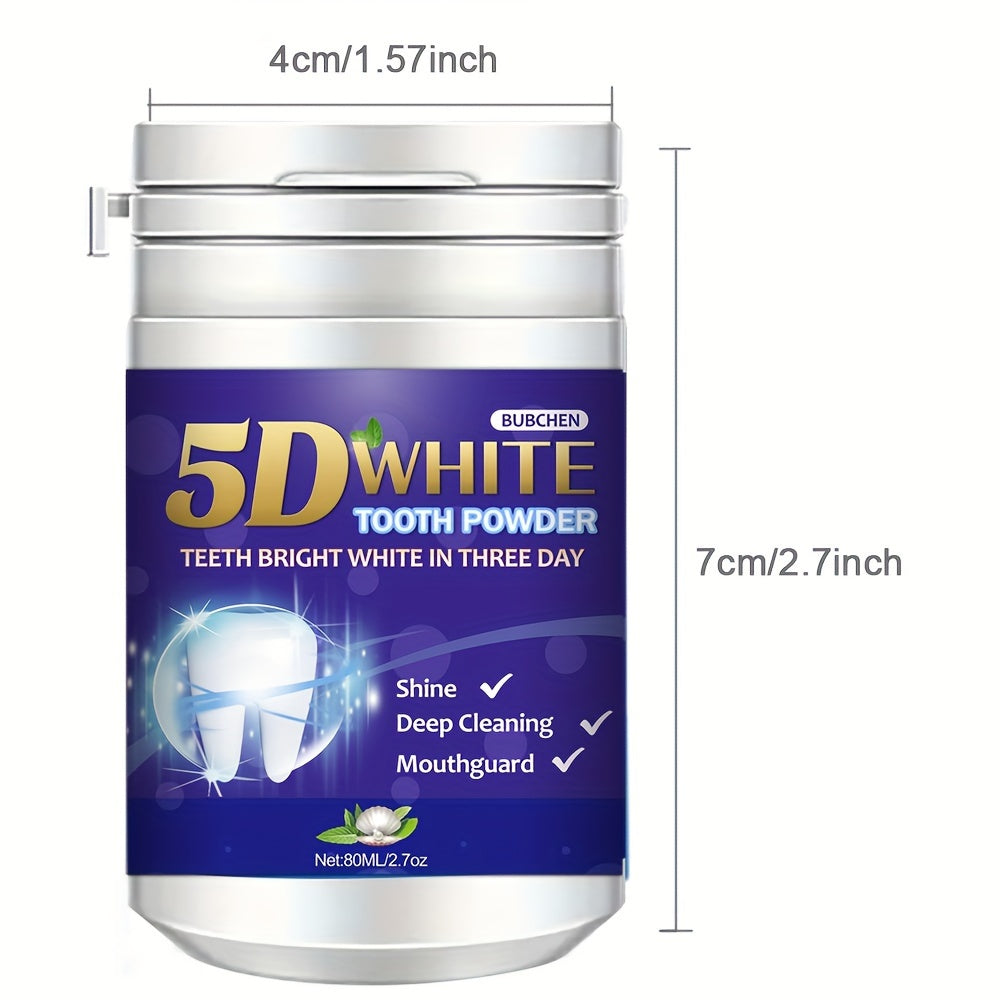 Fresh Mint Flavor Teeth Whitening Powder - Deep Cleaning & Shine