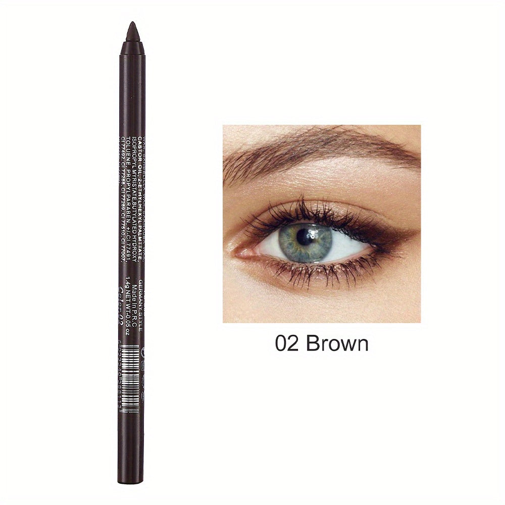 Versatile Eye Makeup Pen, Monochromatic Colored Eyeliner Pencil, Pearl GlitterEyeliner For Women, Creamy Eyeshadow Pencil, Waterproof, Professional Eye Liner/Shadow Makeup For Siren's Eye Look, Daily Makeup, Cosplay And Hallo - The Superior Findings Depot