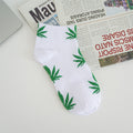 1pair Men's Leaf Pattern Ankle Sock For Spring Summer And Autumn outdoor Waering - The Superior Findings Depot