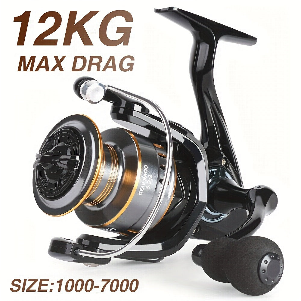 BILLINGS EK 1000~7000 Series, 5.2:1 Gear Ratio, 26LB Max Drag, Aluminum Alloy Metal Spool, Spinning Fishing Reel, For Freshwater Saltwater, Ambidextrous, Rotating, PA (Polyamide, Nylon) Major Material, Mixed Color, 1 Product - The Superior Findings Depot