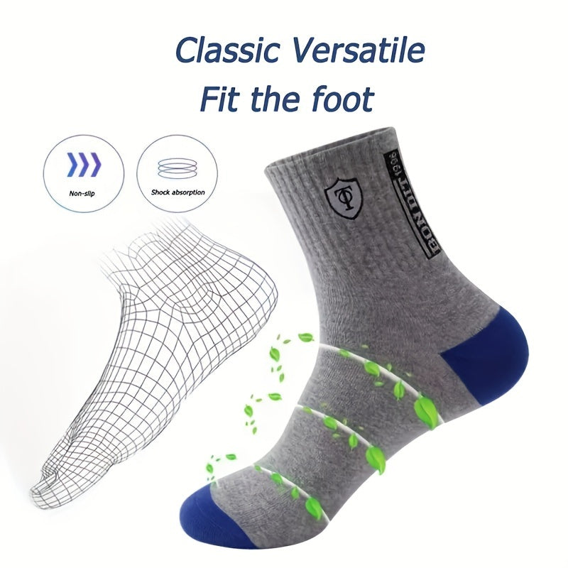 Amasokisi Ezemidlalo ePolyester Yabesilisa Angama-20, Indwangu Ethungwe Ngomoya, Iphethini Yezinhlamvu, Amasokisi Afudumele Aqinile Azo Zonke Izinkathi, I-Polyester Eyi-100%