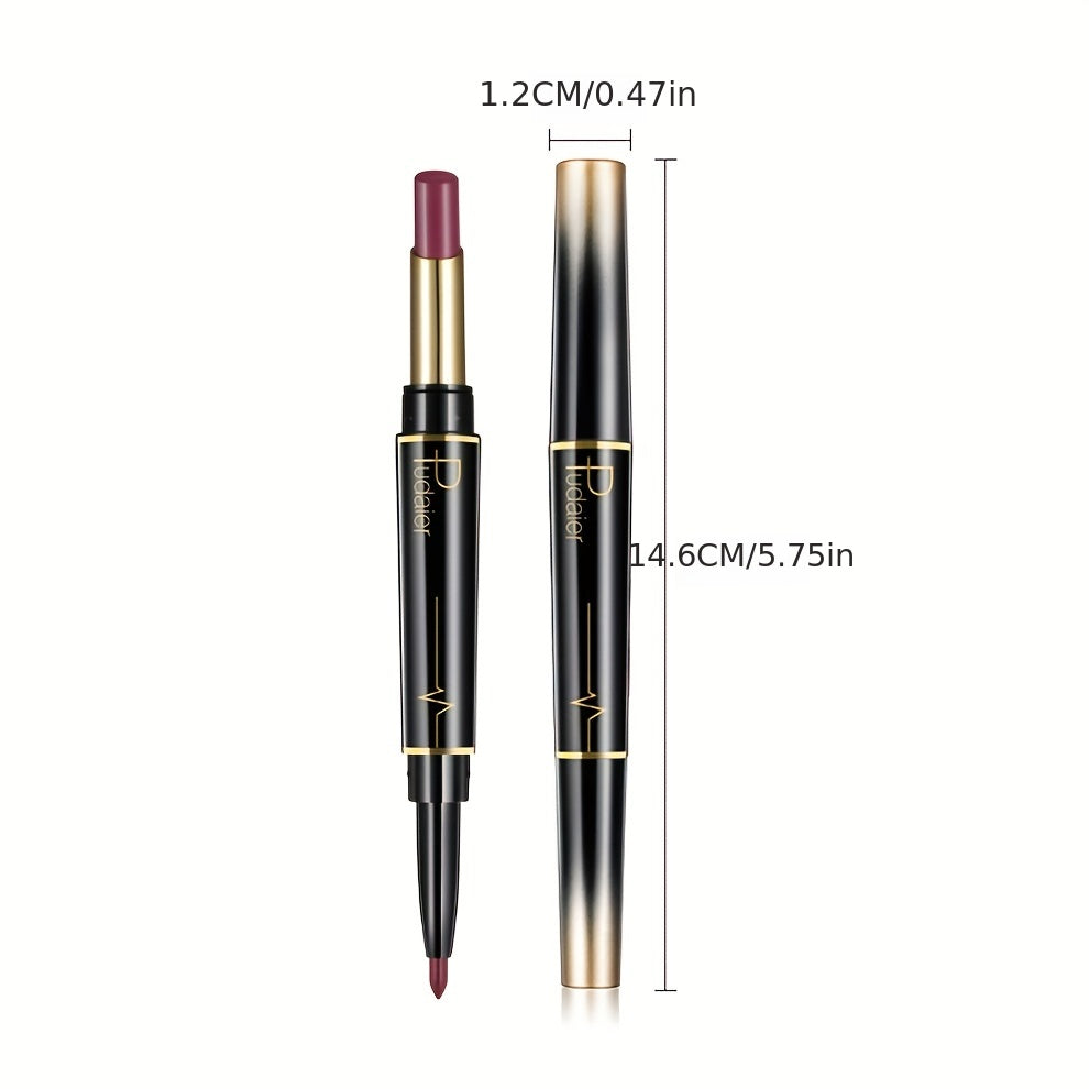 1pc 16 Color New Double Ended Nude Lasting Matte Waterproof Lipliner and Lipstick Pencils - The Superior Findings Depot