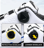 Izicathulo Zegalofu Zabesilisa ze-LEFUS - Ama-Spikes Angasheleli Aqinile Ane-Rotary Buckle