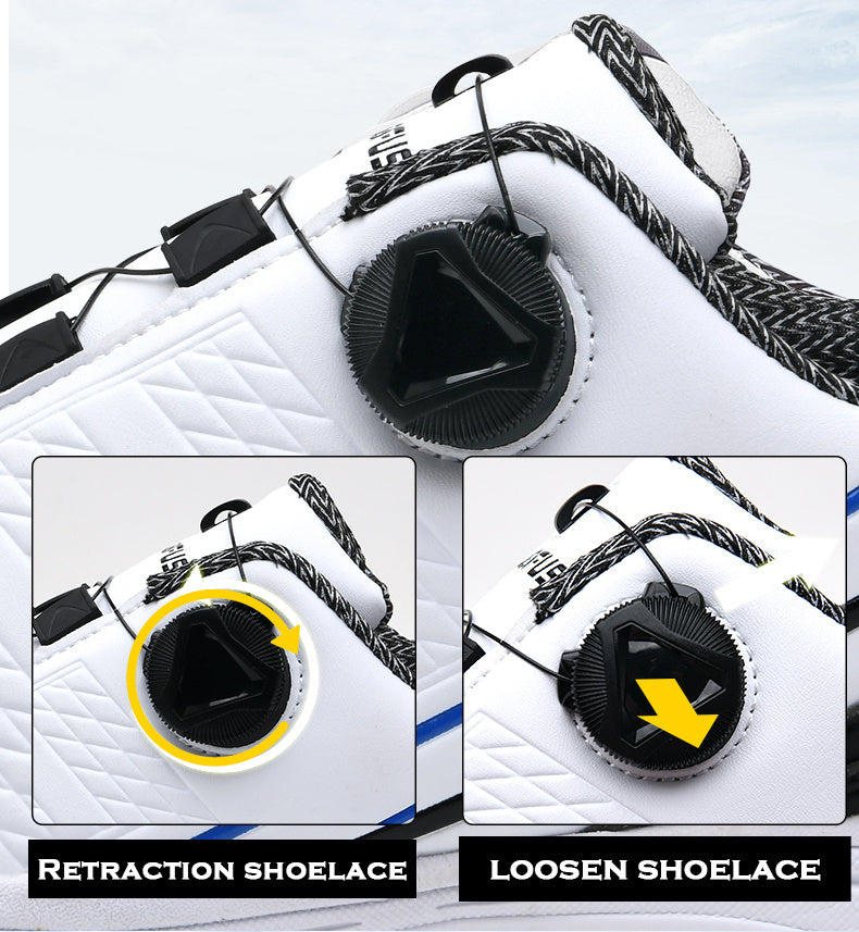 Izicathulo Zegalofu Zabesilisa ze-LEFUS - Ama-Spikes Angasheleli Aqinile Ane-Rotary Buckle