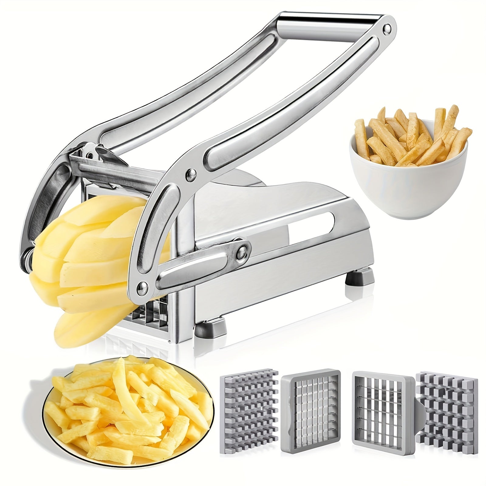 Umsiki Wemifino Umsiki Wama-French Fries - I-Stainless Steel Potato Chipper