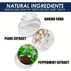 Fresh Mint Flavor Teeth Whitening Powder - Deep Cleaning & Shine