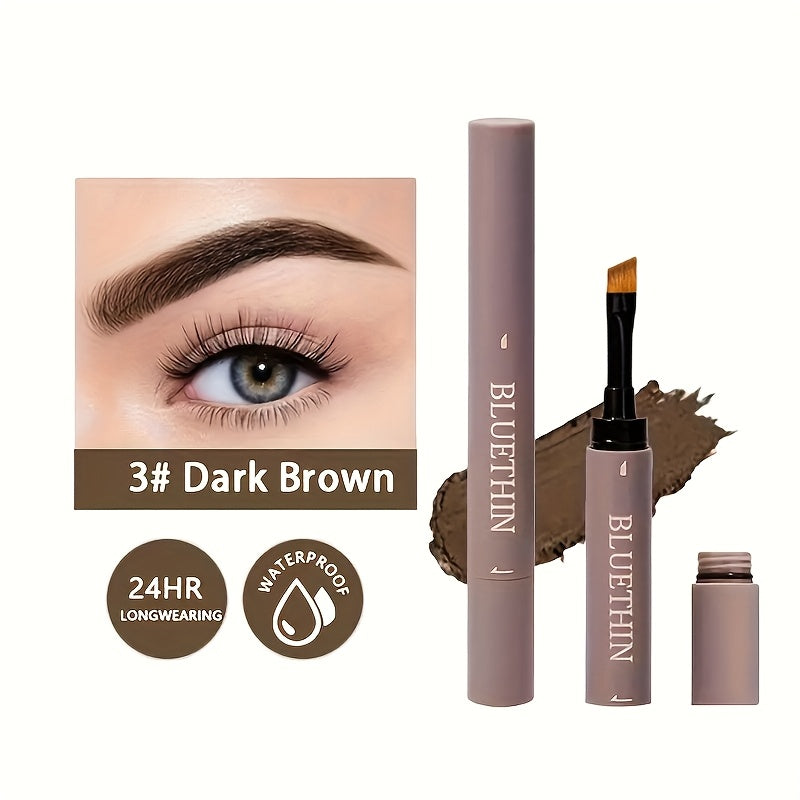 Double-ended Eyebrow Cream, Waterproof And Sweat Proof, Smudge Proof, Long Lasting Makeup Without Separation, Eyebrow Pencil With Matching Brush Eyebrow Pomade - The Superior Findings Depot