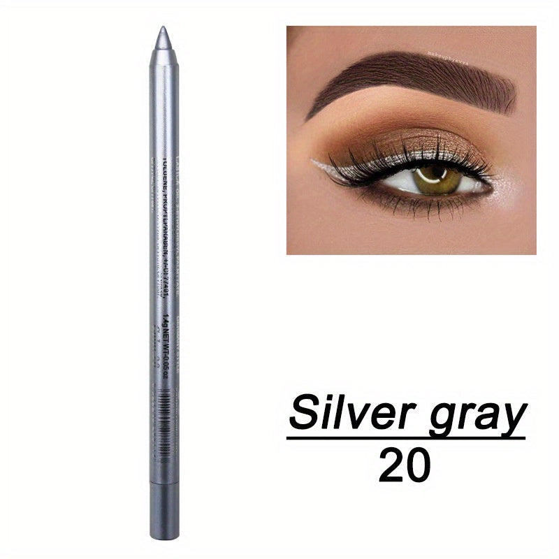14-Color Vibrant Eyeliner Pen Collection - High-Pigmented, Pearly Glitter, Shimmer Metallic Finish, Smokey, Punk, Gothic Style - Long-Lasting, Waterproof, Matte Finish Eyeliner Stick for Music Festival and Everyday Use - The Superior Findings Depot