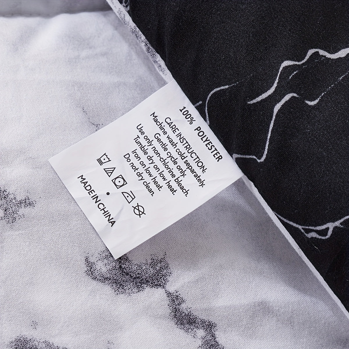 2/3pcs Brushed Marble Print Duvet Cover Set, Excludes Filling and Pillows - The Superior Findings Depot