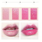 Rose Smoky Glitter Lipstick - Shimmering Pink Glossy Lipstick with Metallic Finish, Long-Lasting for All Light Beige Types, Perfect for Parties & Special Occasions, Party Makeup, Starry Sky Design, Metallic Finish - The Superior Findings Depot