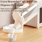 Airtight Food Storage Container with Lid - Leakproof, Moisture-Proof Kitchen Organizer for Grains, Nuts, Flour & Rice - Durable PE Material - The Superior Findings Depot