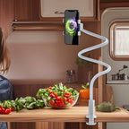 [360° TV Stand] 360° Omnidirectional TV Stand Mobile Phone Stand | A Thick Bathroom TV Stand with Adjustable Direction Angle for Lazy People | Available for RV, Office, Bedside, Home Use - The Superior Findings Depot