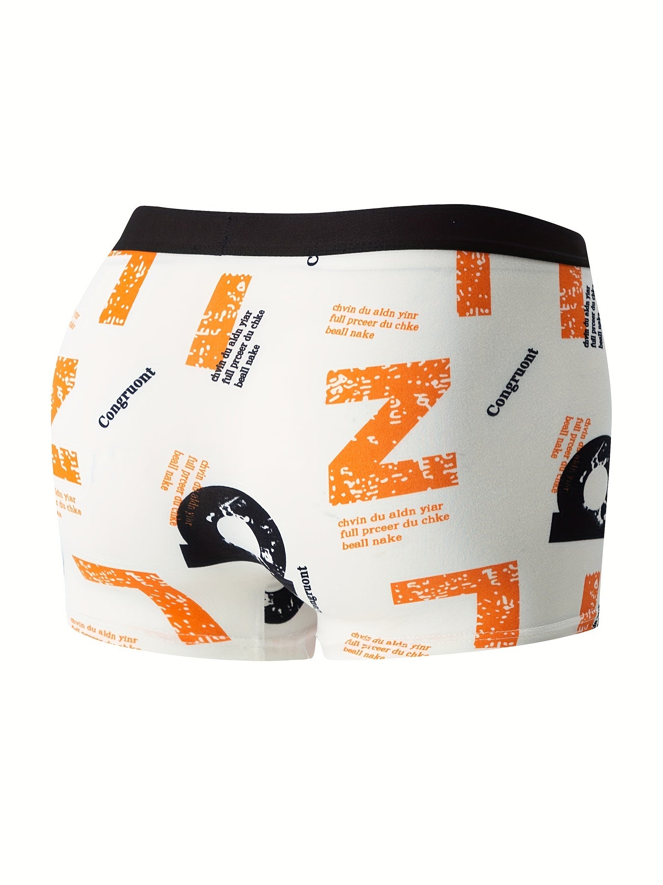 4pcs Flower Pattern Men's Antibacterial Underwear, Casual Boxer Briefs Shorts, Breathable Comfy Stretchy Boxer Sports Shorts - The Superior Findings Depot