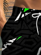 Amabhulukwe Asebhishi Asesitayeleni Aphrintiwe Ngejiyometri Yabesilisa - Intambo Yokudweba Edizayini Ye-3D