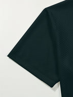 Men's Casual Golf Business Polo Shirt - Large Size Geometric Pattern