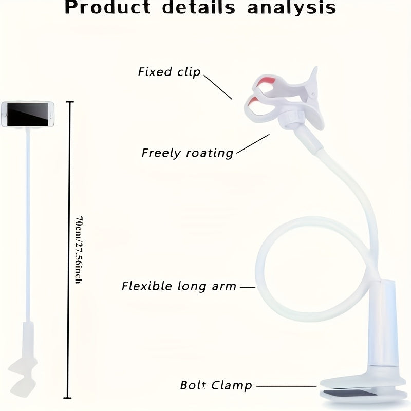 [360° TV Stand] 360° Omnidirectional TV Stand Mobile Phone Stand | A Thick Bathroom TV Stand with Adjustable Direction Angle for Lazy People | Available for RV, Office, Bedside, Home Use - The Superior Findings Depot