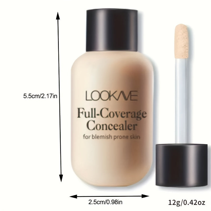 Lightweight Small Mini Bottle Liquid Concealer - Full Coverage For Acne, Dark Circles, And Blemishes, Travel Size - The Superior Findings Depot