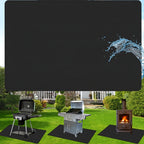 1pc of 91.44x127.0 cm barbecue mat, floor mat for barbecue, barbecue mat for outdoor barbecue deck protection, barbecue mat, reusable - The Superior Findings Depot